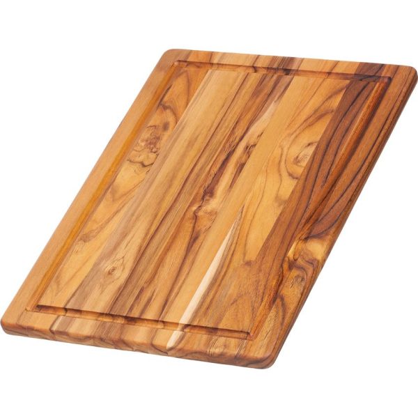 Teak Haus Essential Cutting Board - 16x11 Juice Canal