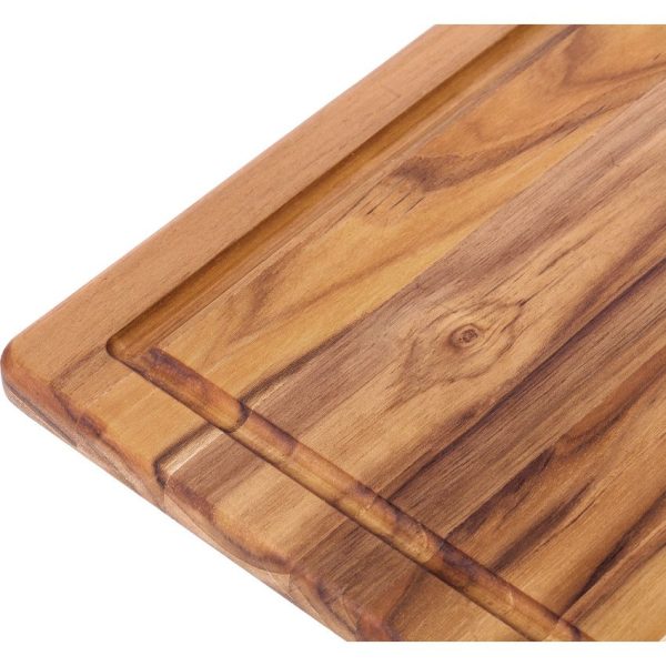 Teak Haus Essential Cutting Board - 16x11 Juice Canal