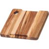 Teak Haus Marine Bar Board - 8x8 Teakwood Corner Hole