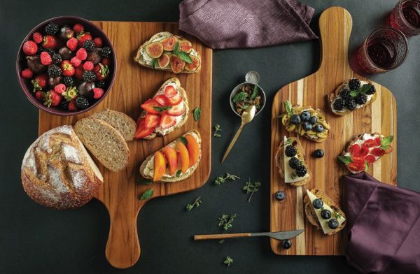 Teak Haus Marine Paddle Cutting Board 20" Teakwood FSC