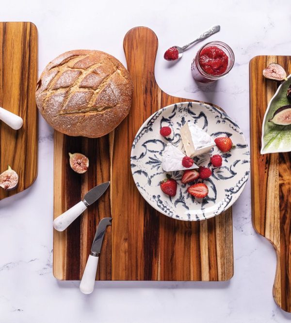 Teak Haus Marine Paddle Cutting Board 20" Teakwood FSC