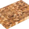 Teak Haus Cutting Board 14x10 - Edge Grain Juice Canal