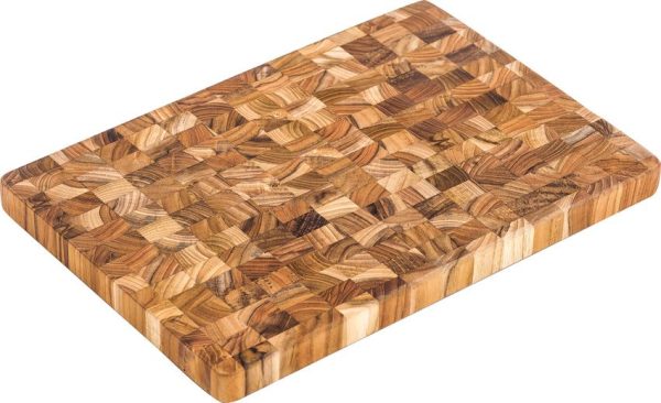 Teak Haus Cutting Board 14x10 - Edge Grain Juice Canal