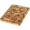 Teak Haus Cutting Board 14x10 - Edge Grain Juice Canal