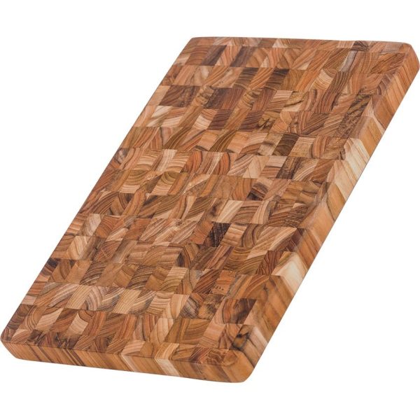 Teak Haus Cutting Board 14x10 - Edge Grain Juice Canal