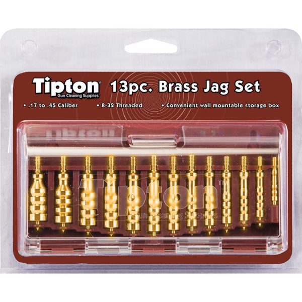 Tipton 13 Piece Brass Jag Set 17-45 Caliber