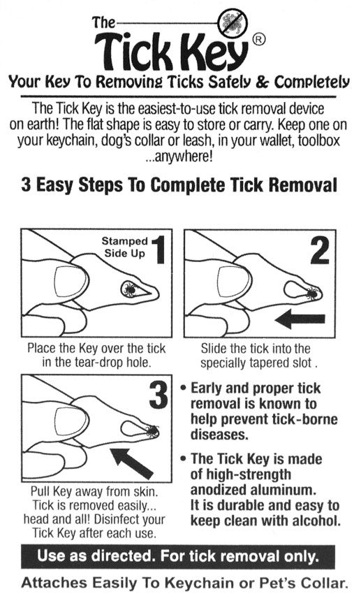 Tick Key Tick Removal Device Aluminum