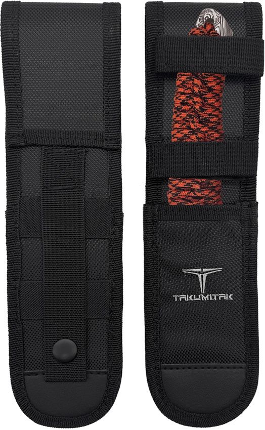 Takumitak Nighthawk Fixed Blade - Orange Cord Handle