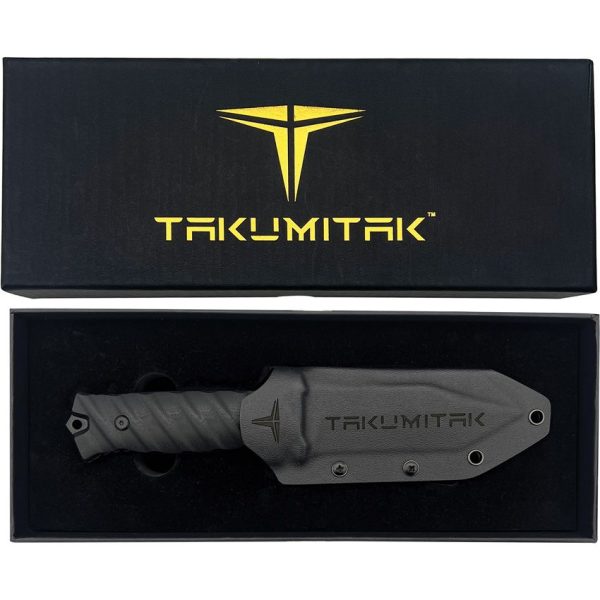Takumitak Fulcrum Fixed Blade - D2 Tanto Black