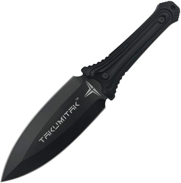 Takumitak Sentinel Fixed Blade - D2 Spear Black