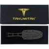 Takumitak Hidden Anger Fixed Blade Black D2 Steel Knife
