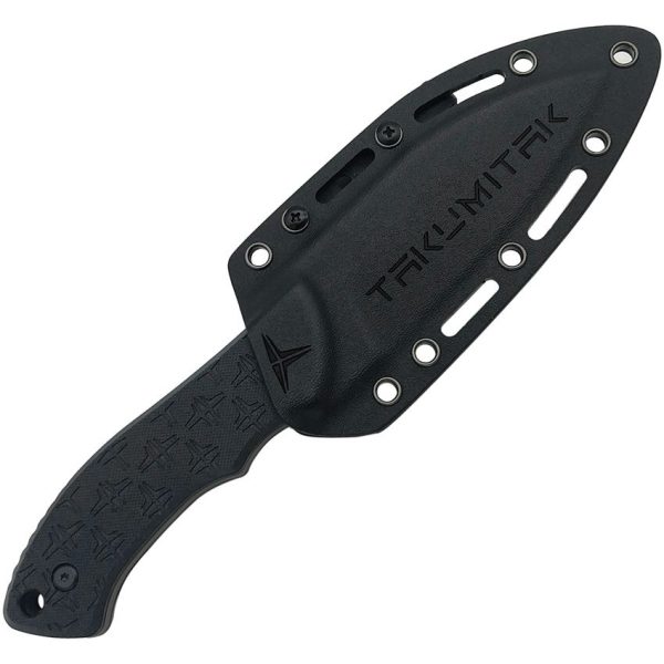 Takumitak Day500 Fixed Blade Black D2 Steel Sheepsfoot Knife