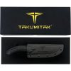 Takumitak Hunter Fixed Blade D2 Satin 4.5" Black G10