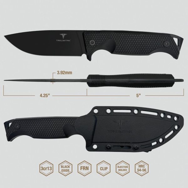 Takumitak Easy Night Fixed Blade - Drop Point