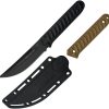 Takumitak Ninja Fixed Blade Black - Trailing Point