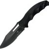 Takumitak Obsidian Fixed Blade - Clip Point Black
