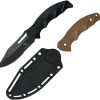 Takumitak Obsidian Fixed Blade - Clip Point Black