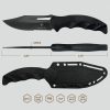 Takumitak Obsidian Fixed Blade - Clip Point Black