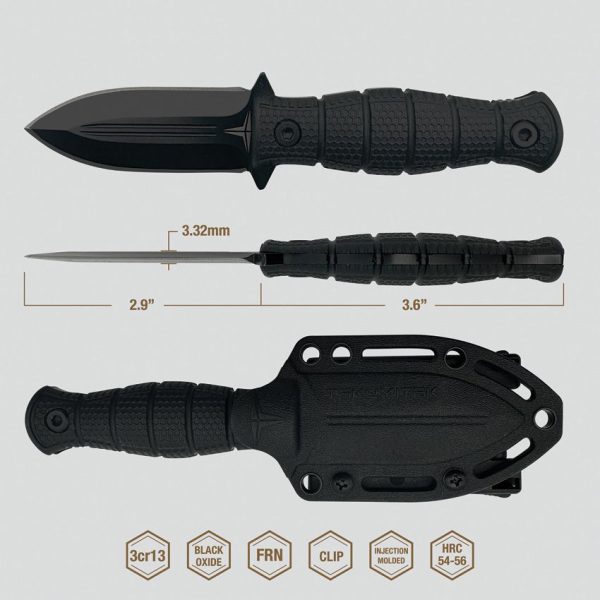 Takumitak Little Buddy Fixed Blade - Black FRN Handle