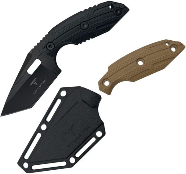 Takumitak Muted Fixed Blade - Black FRN Tanto
