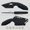 Takumitak Muted Fixed Blade - Black FRN Tanto