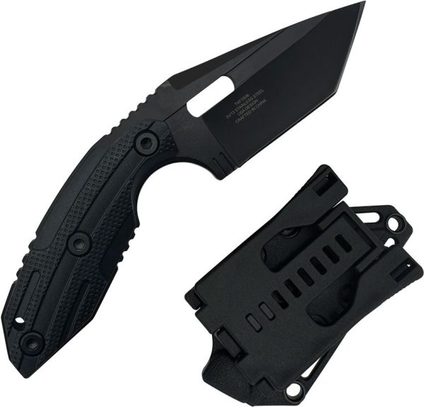 Takumitak Muted Fixed Blade - Black FRN Tanto