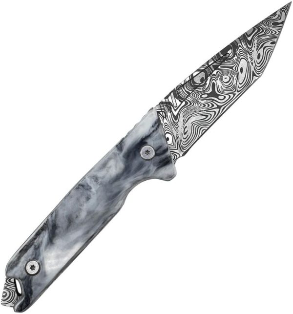 Takumitak Bloodstrike Fixed Blade - Damascus Tanto Black