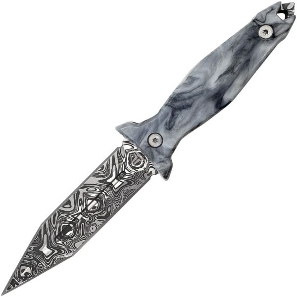 Takumitak Protector Fixed Blade - Damascus Dagger Black