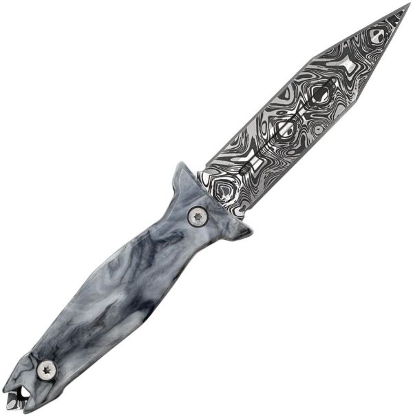 Takumitak Protector Fixed Blade - Damascus Dagger Black