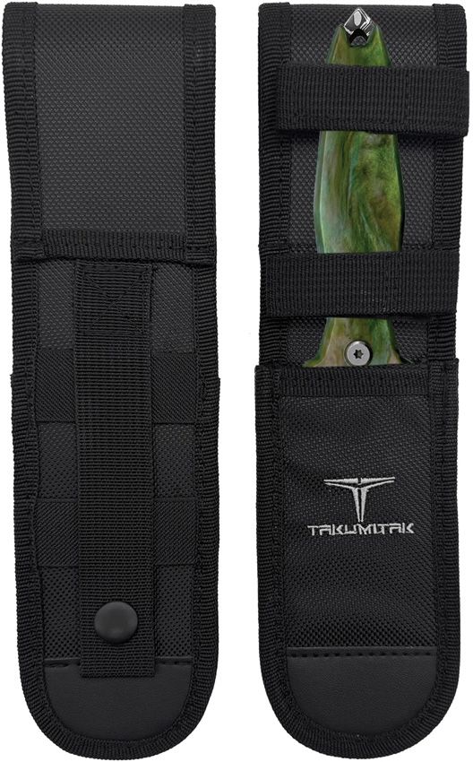 Takumitak Protector Fixed Blade - Damascus Dagger Green