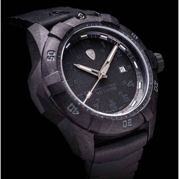 ProTek Dive 1000 Series Black Carbon Composite Watch 300M