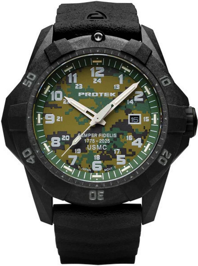 TMEPT1015SFC.jpg ProTek USMC 250th Anniversary Dive Watch 42mm Carbon Composite