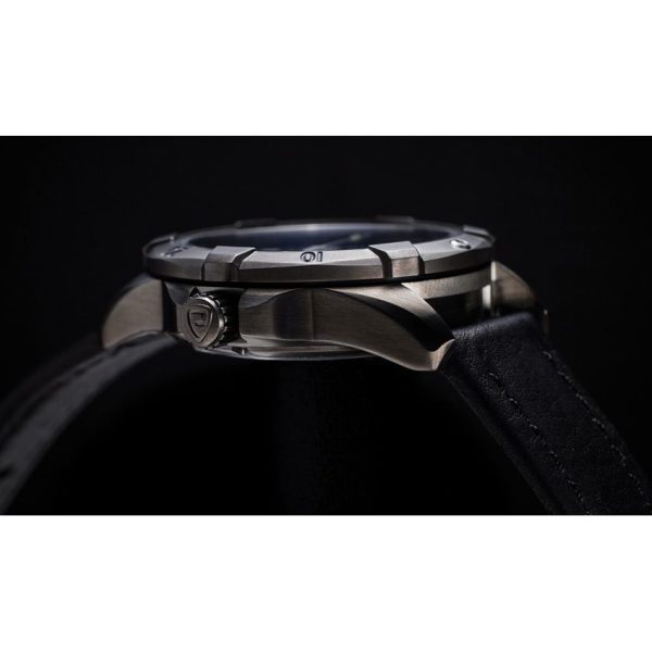 ProTek Dive 2000 Series 42mm Black Stainless Steel Dive Watch