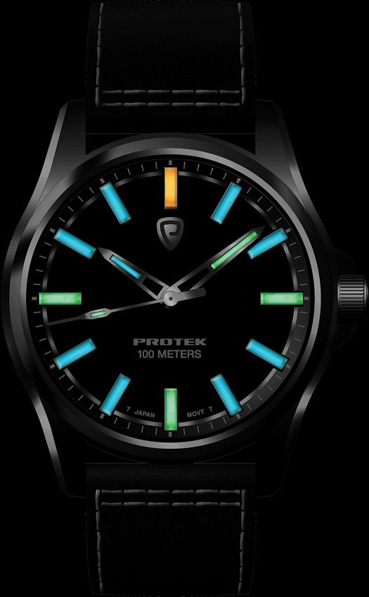 ProTek Field Watch 3002 Titanium 100m Water Resistant