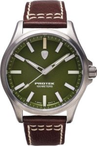 ProTek Field 3000 Series Green Titanium Quartz Watch Boxed
