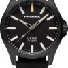 TMEPT3102.jpg ProTek USMC Field Watch 3100 Series - 40mm Titanium Case, Black Leather Strap