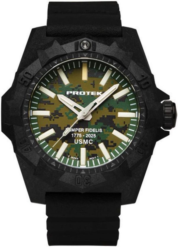 ProTek USMC 250th Anniversary Dive Watch 45mm Carbon Composite