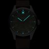 Time Concepts Szanto Aviator Watch - Green Dial