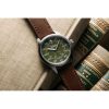 Time Concepts Szanto Aviator Watch - Green Dial