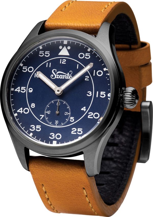 Time Concepts Szanto Aviator 41mm Stainless Watch