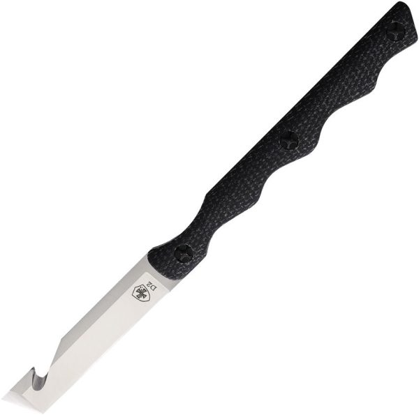 Templar Neck Knife Tanto 2.5 inch D2 Black Micarta