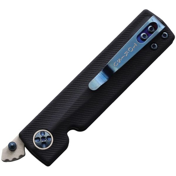Tokisu Linerlock Black G10 - Thumb Stud