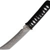 Tokisu Damask Tanto Fixed Blade Knife Damascus Steel Black Cord