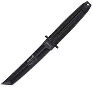 Tokisu Musashi Tactical Fixed Blade 6" Black Tanto Knife