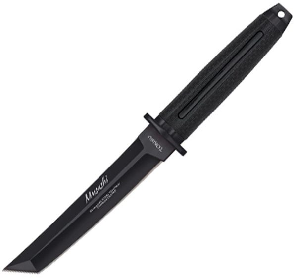 Tokisu Musashi Tactical Fixed Blade 6" Black Tanto Knife