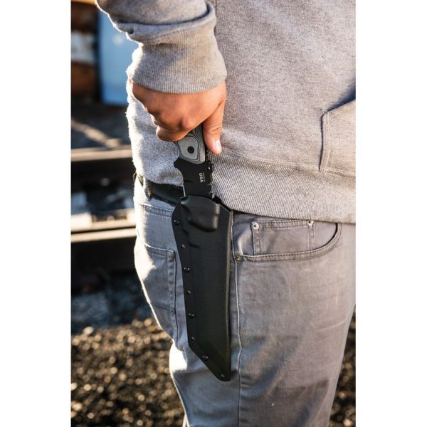 TOPS Steel Eagle Fixed Blade Knife 1095HC Sawback USA Made