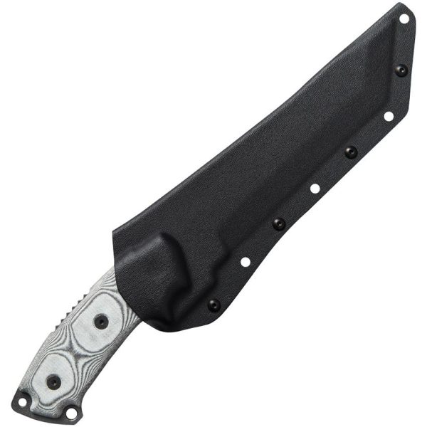 TOPS Steel Eagle Fixed Blade Knife 1095HC Tanto Black Micarta
