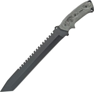 TOPS Steel Eagle Fixed Blade 1095 Carbon Steel Sawback Knife