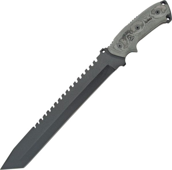 TOPS Steel Eagle Fixed Blade 1095 Carbon Steel Sawback Knife