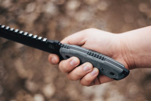 TOPS Steel Eagle Fixed Blade 1095 Carbon Steel Sawback Knife